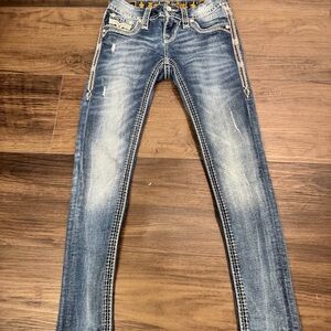 Rock Revival Women's Skinny Jeans - Blue